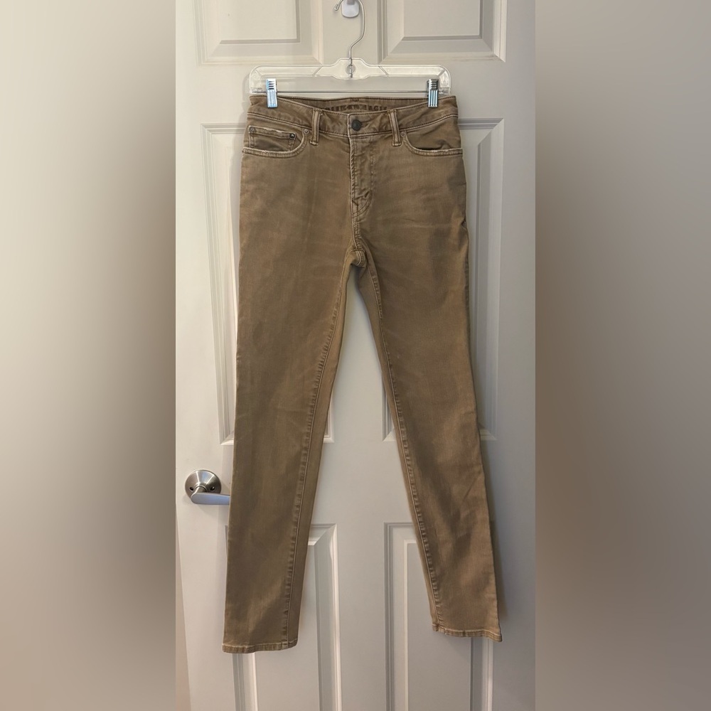 American Eagle Men’s Slim Jeans in Tan/Brown, Size 28x34